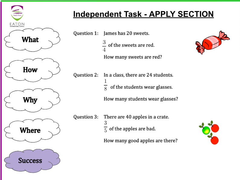 Fractions of Amounts