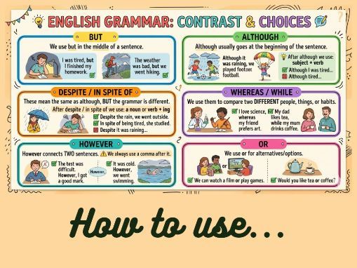 Contrast Esl English Contrast Guide for ESL Learners | Teaching Resources