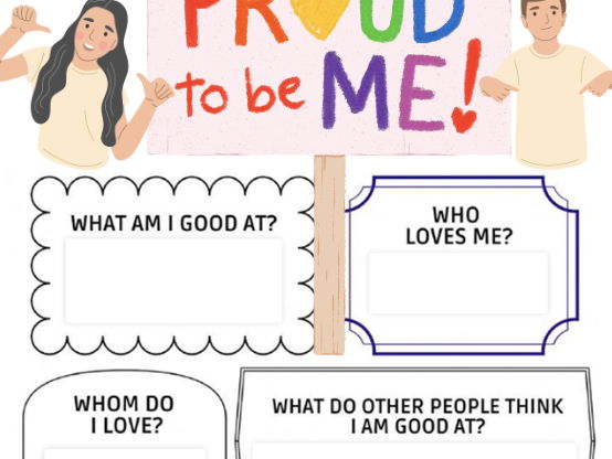Proud to be me worksheet
