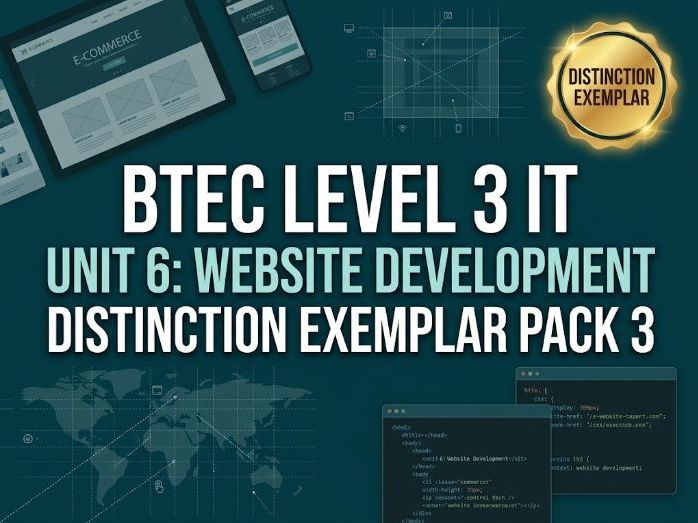 BTEC Level 3 IT Unit 6 Distinction Pack 3