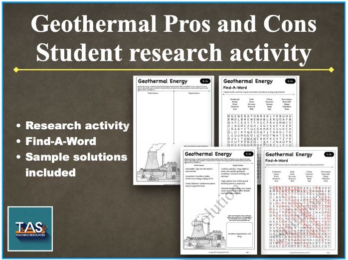 Geothermal Energy Research Lesson