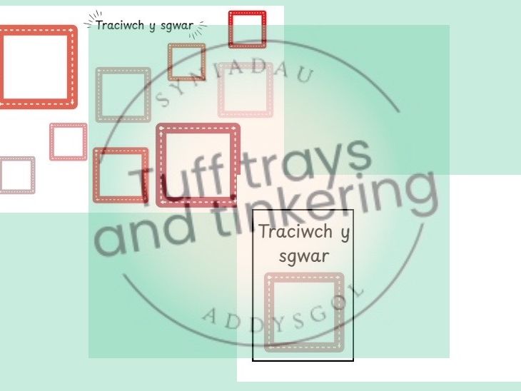 traciwch y sgwar fine motor skills physicals development cymraeg curriculum for wales