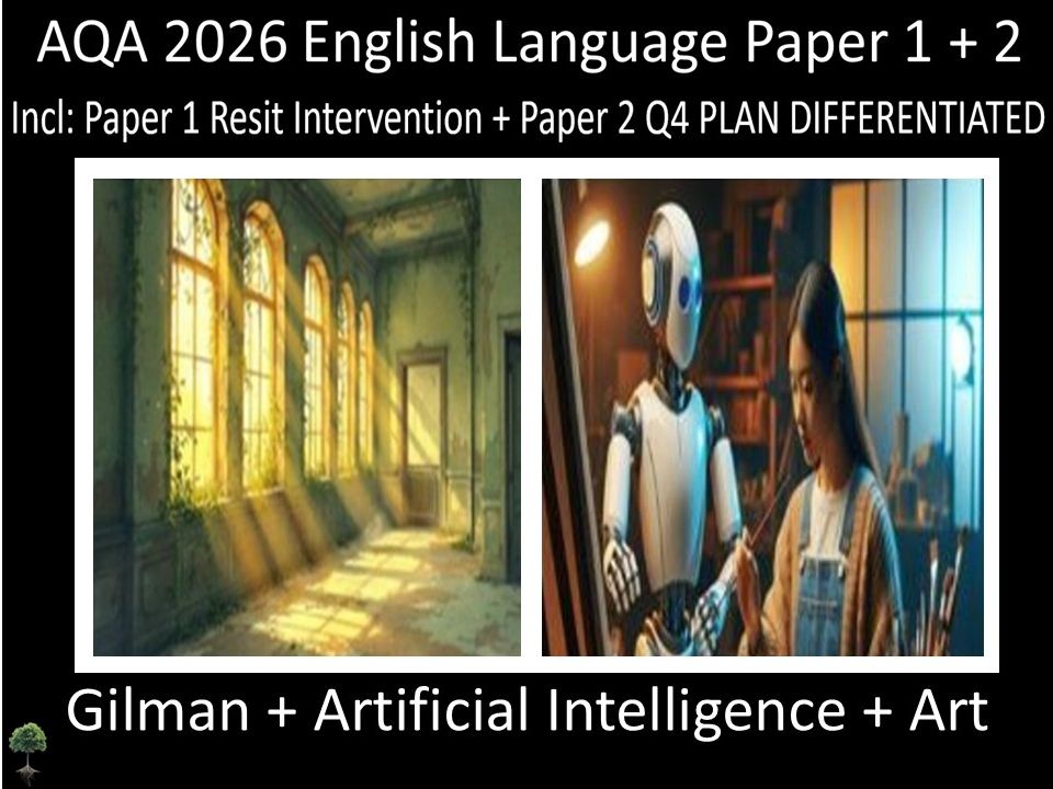 Two AQA 2026 English Language Paper 1+2 | Resit Intervention | Q4 PLAN Differentiated