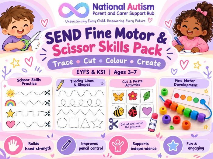 SEND Fine Motor & Scissor Skills 10-Page Pack