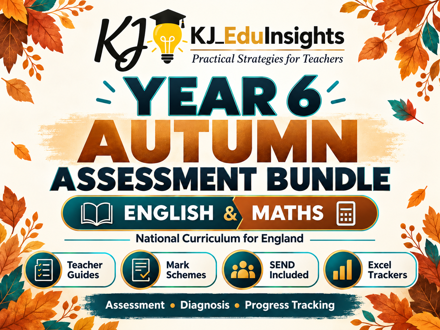 Year 6 Autumn Assessment Bundle | English & Maths | SEND, Mark Schemes & Excel Trackers
