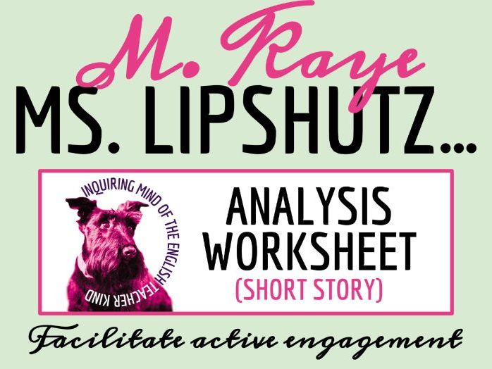 "Ms. Lipshutz and the Goblin" Short Story Analysis Worksheet | Romantic Satire
