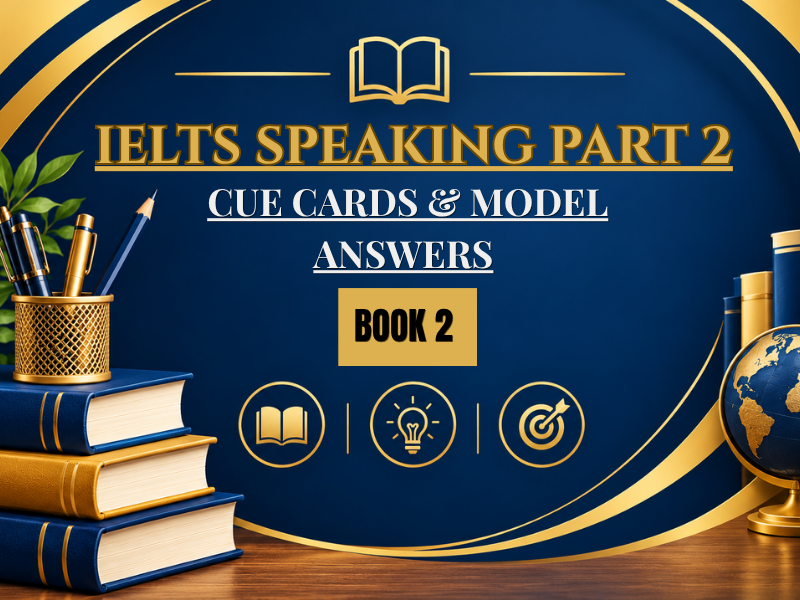 IELTS SPEAKING PART 2 : Cue Cards & Model Answers