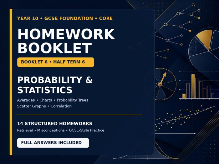 Year 10 Maths Homework Booklet – GCSE Foundation Core | Half Term 6 Probability
