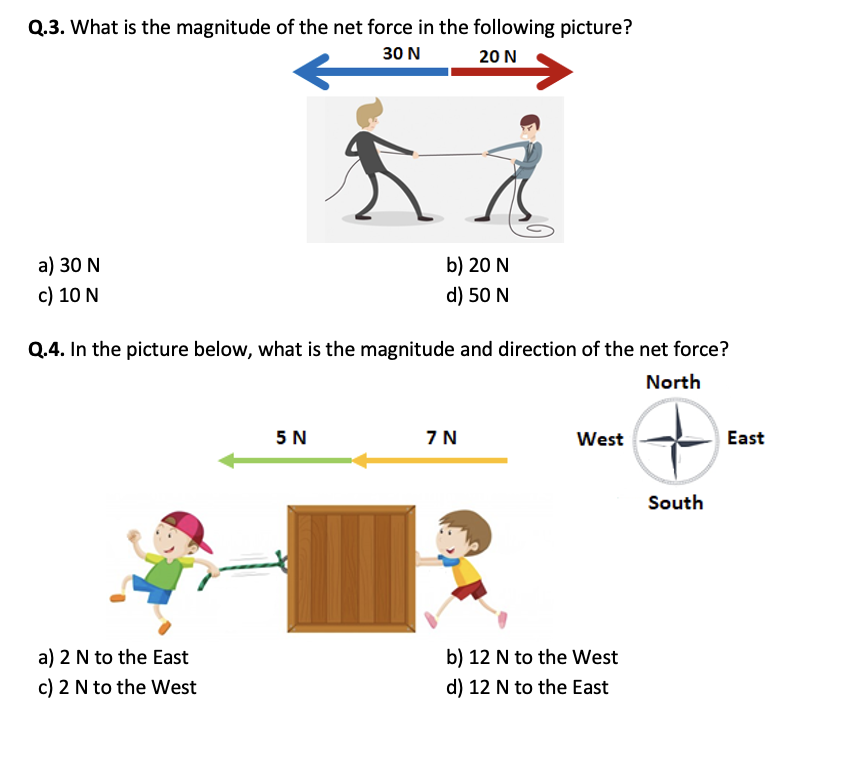 Balanced And Unbalanced Forces Worksheet Printable And Distance