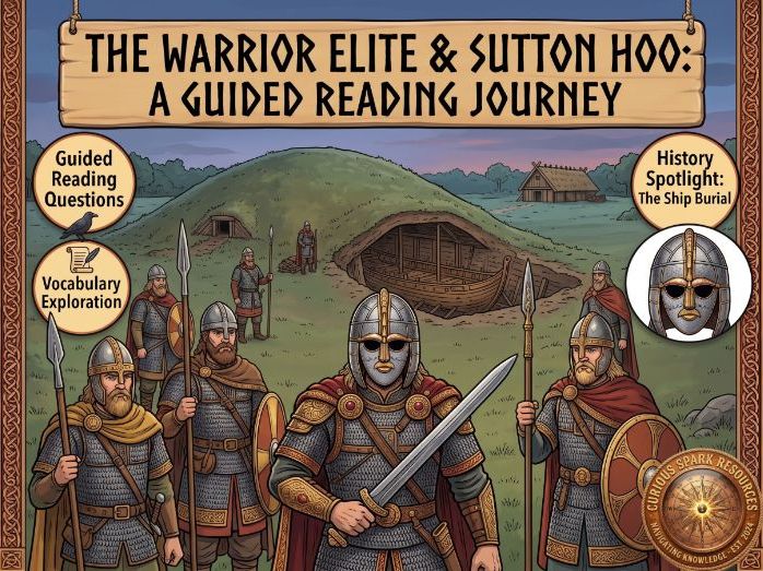 Anglo-Saxon Warrior Elite & Sutton Hoo Guided Reading Passage & Questions | KS2 / Upper Elementary