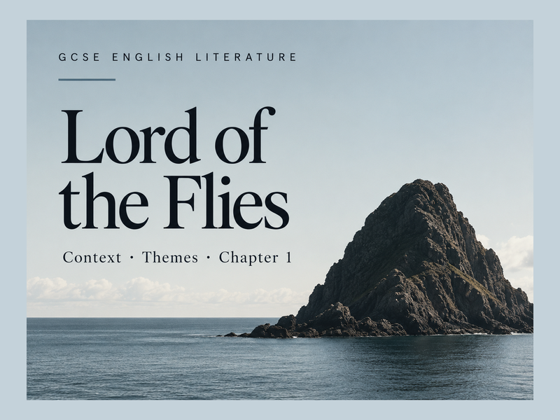 Lord of the Flies GCSE English Literature | Golding, Context & Chapter 1 Analysis