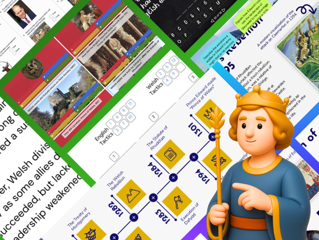 KS3/Common Entrance/GCSE History - Edward I & Wales Resource Bundle