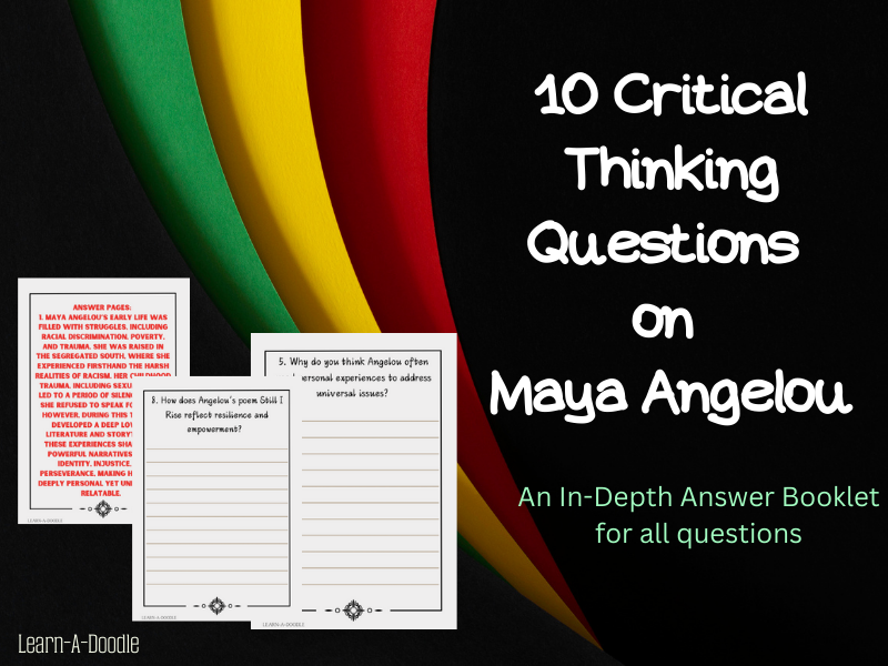 Maya Angelou: Critical Thinking Questions and In-Depth Answer Booklet