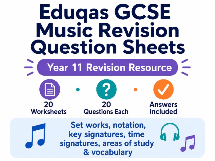 GCSE Music - Revision Question Sheets