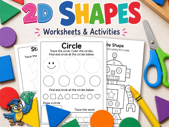 2D Shapes Worksheets & Activities | EYFS