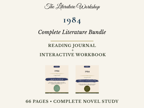 1984 Literature Study Bundle | Reading Journal & Interactive Workbook | Orwell