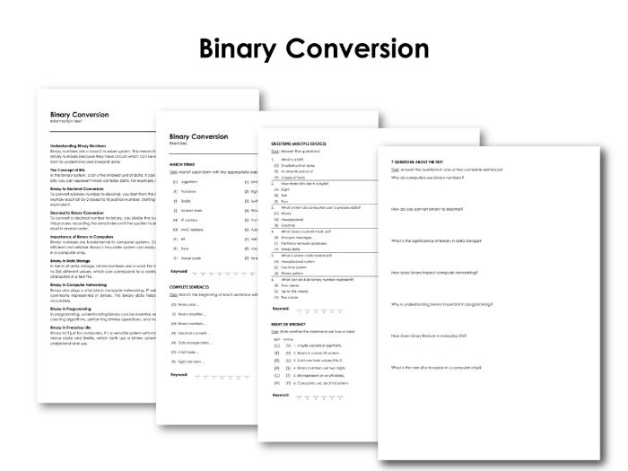 Binary Conversion | Teaching Resources