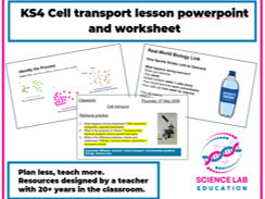 KS4 Cell transport complete lesson