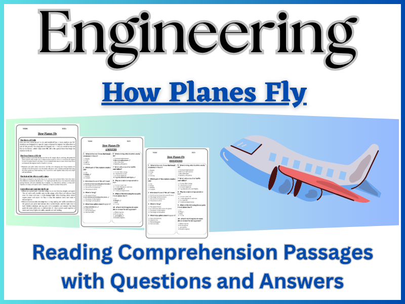 How Planes Fly: Reading Comprehension – Fun, Interactive & Ready-to-Print