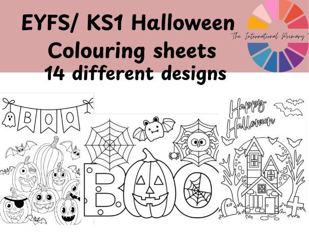 Halloween Colouring Sheets | 14 Printable Halloween Colouring Pages for EYFS & KS1