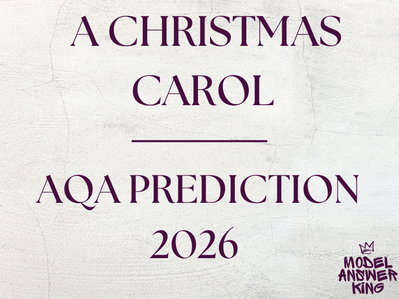 A Christmas Carol - 2026 Prediction AQA with model answers!
