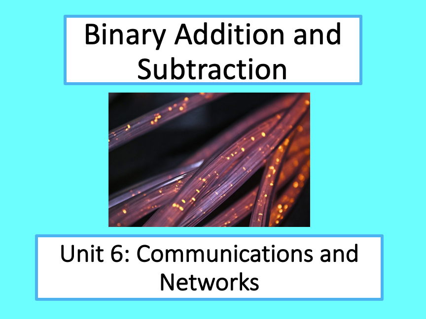 Binary addition and subtraction lesson computing teaching resources