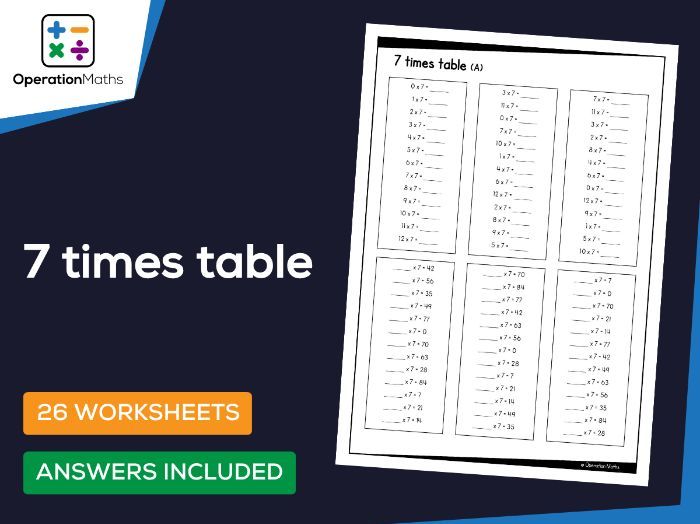 7 times table