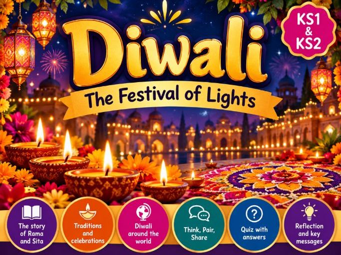 Diwali 2026 Assembly PowerPoint | Festival of Lights | KS1 & KS2 | Primary