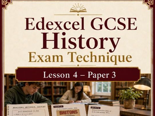 Edexcel GCSE History Exam Technique Lesson 4: Paper 3