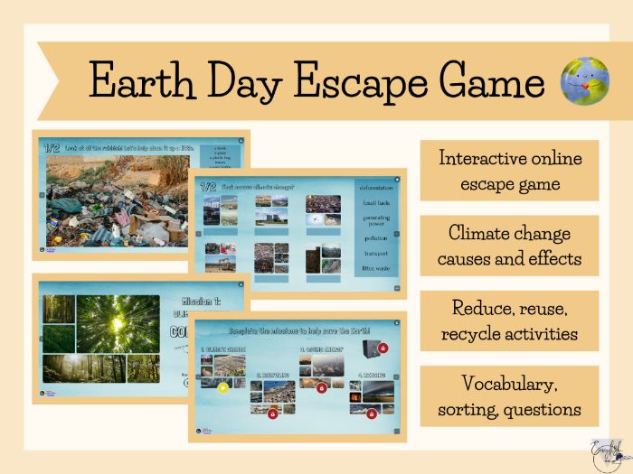 Earth Day Escape Game (EFL/ESL)