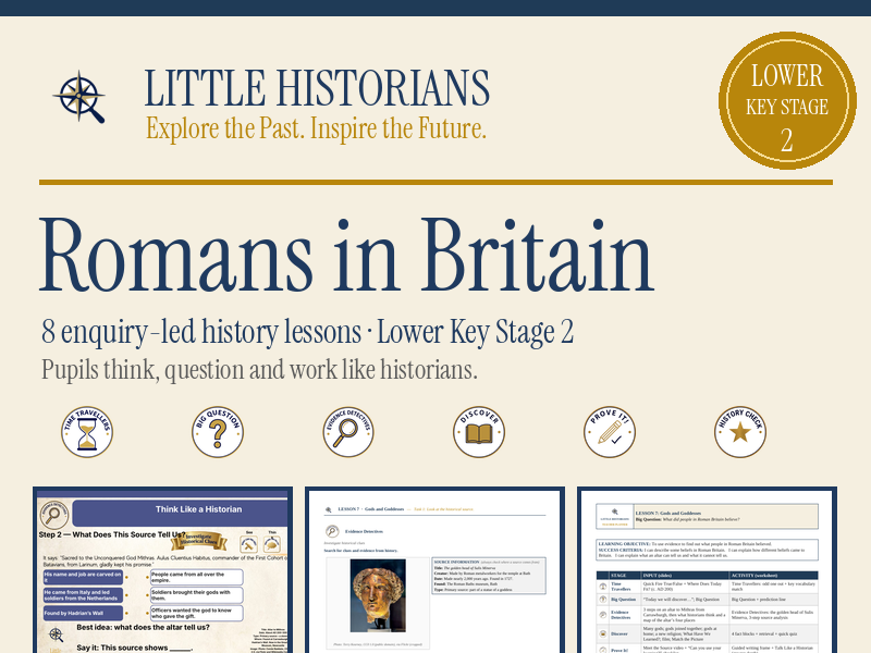 Romans in Britain Year 3/4 Unit: 8 Lessons