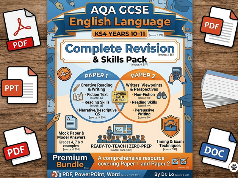 AQA GCSE English Language 8700 Master Pack