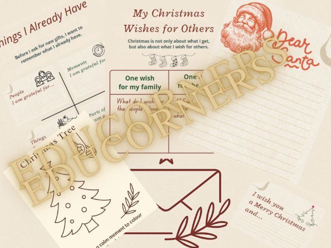 Dear Santa | KS2 Christmas Gratitude & Kindness PSHE Pack (Reflection Worksheets, Letter Template &