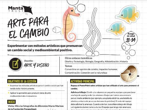 Manta Trust - Arte para el cambio (RECURSOS EN ESPAÑOL)