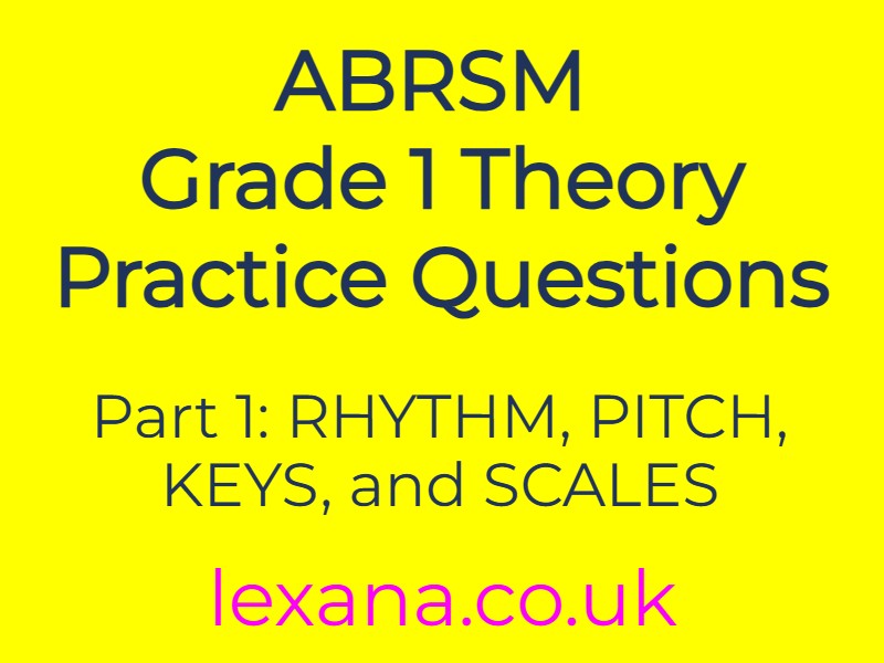 ABRSM Grade 5 Theory Practice Questions (Part 1)