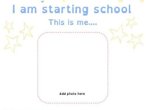 All about me - reception booklet
