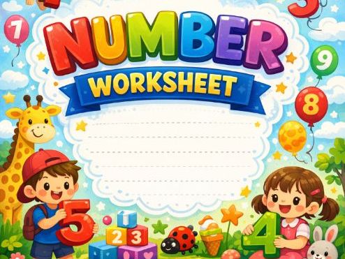 “Fun with Numbers 1–10 | Tracing, Counting & Recognition for Early Learners”