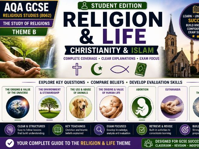 GCSE Religious Studies – Religion & Life Student Edition (Christianity & Islam) | AQA 8062 Theme B