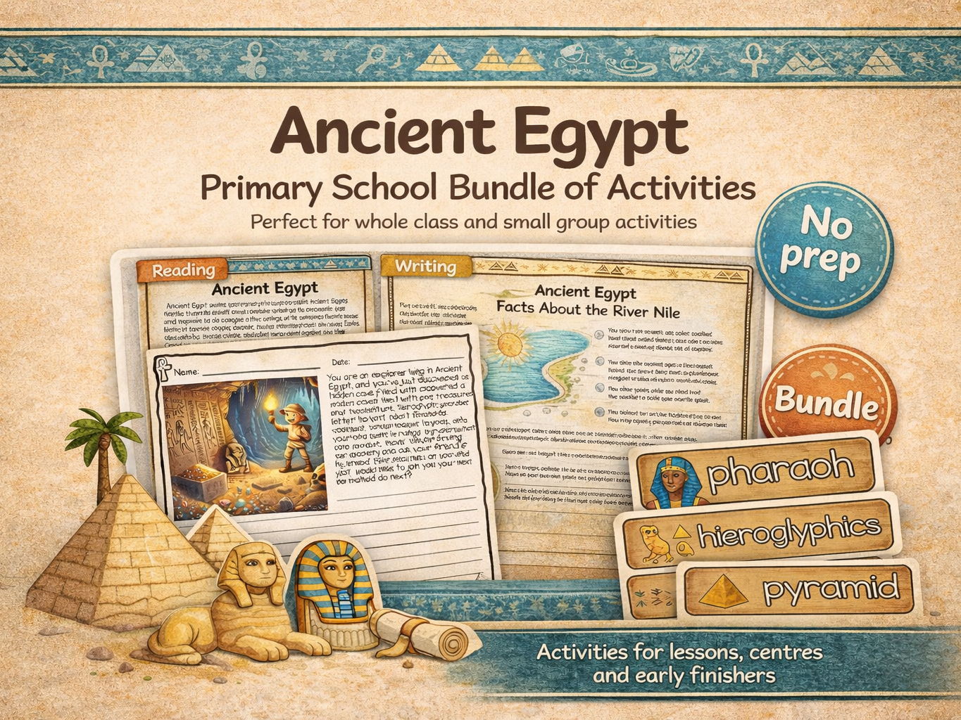 Ancient Egypt Primary School Bundle of Activities