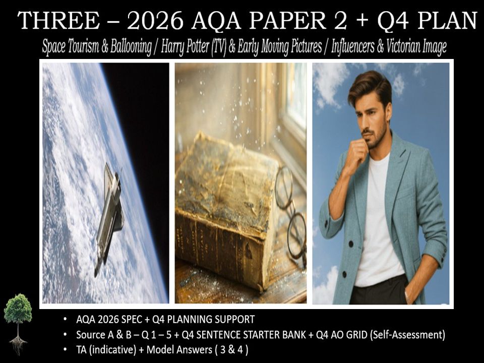 THREE - AQA PAPER 2 | 2026 FULL MOCKS | Q4 PLAN
