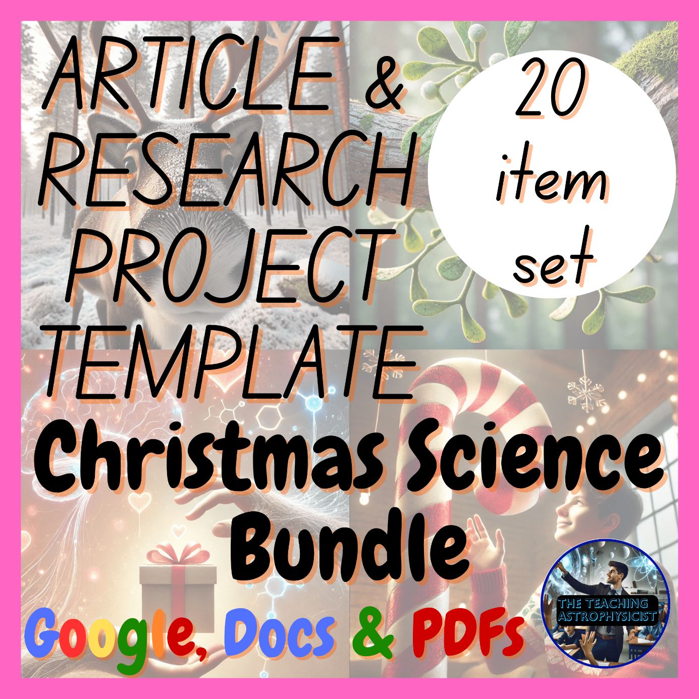 Christmas Science 10 Research Project Templates + 10 Articles Digital Printable