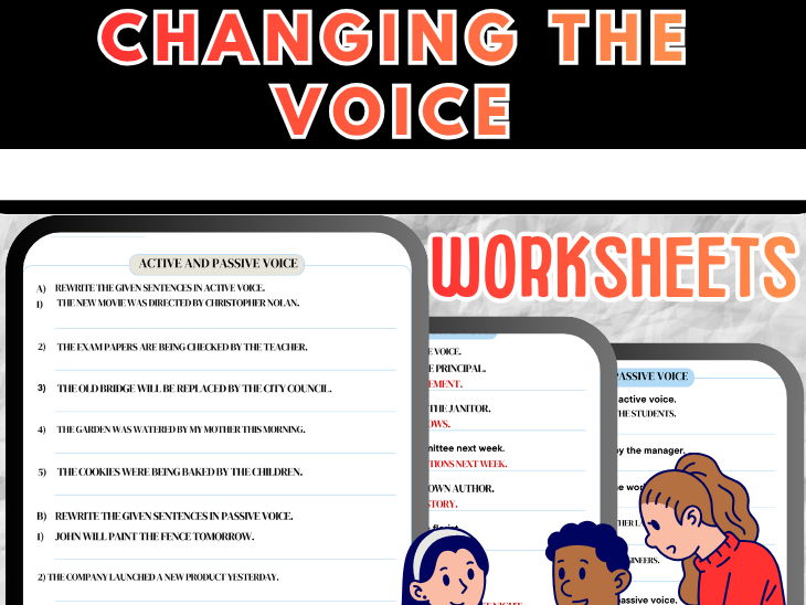 Changing the Voice | Active and Passive Voice Grammar Practice