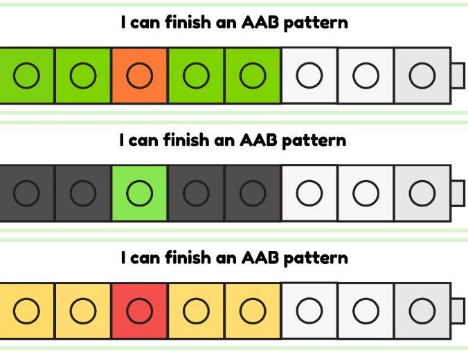 Unifix Pattern Cards