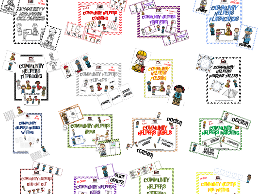 Community Helpers / Job / Professions - Massive Bundle | Games & Worksheets