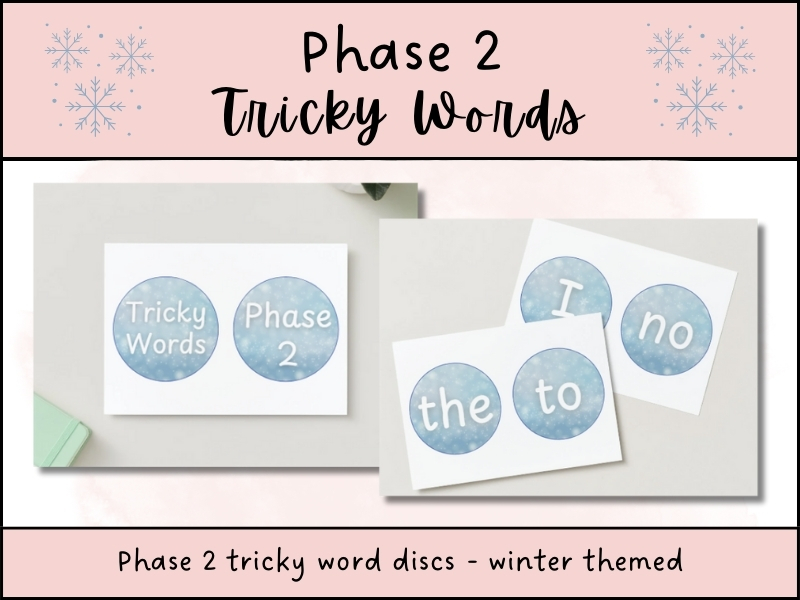 Phase 2 Tricky Words Winter Display Pack