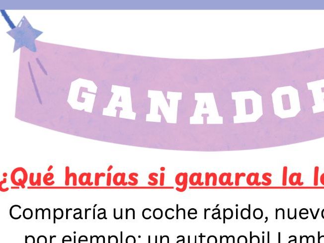 ¿Qué harías si ganaras la lotería?