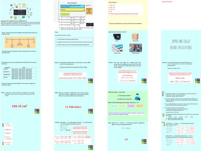 Bound Calculations - Maths GCSE Higher PowerPoint Lesson