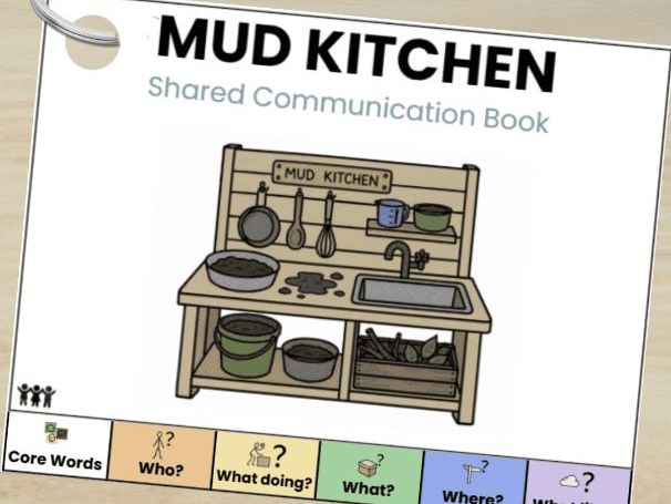 MUD KITCHEN Communication Book SEN ASD