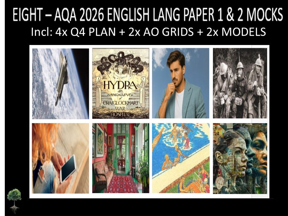 EIGHT - AQA PAPER 1 & 2 | 2026 FULL MOCKS | Q4 PLAN | AO GRIDS | MODELS