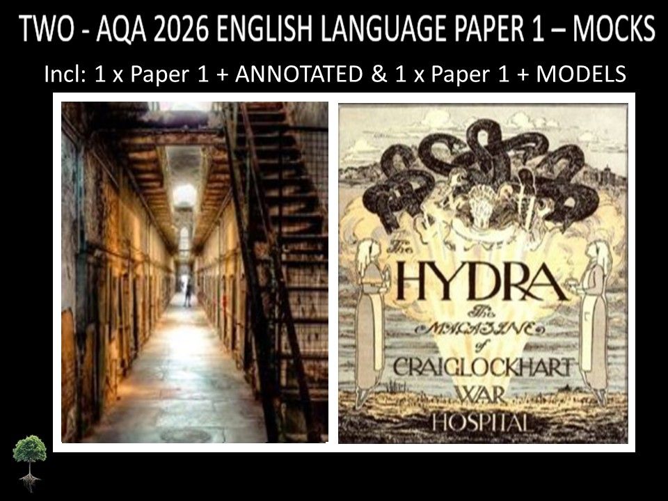 TWO - AQA PAPER 1 | 2026 FULL MOCKS | + ANNOTATED + MODELS